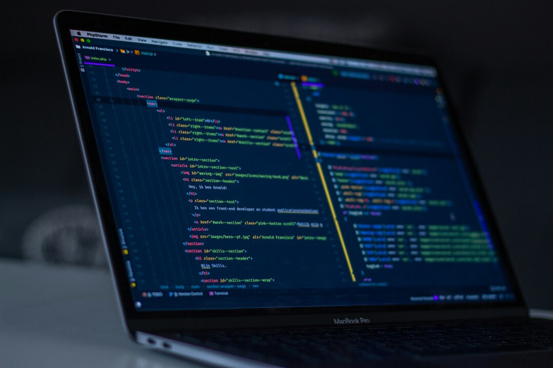 code review on screen