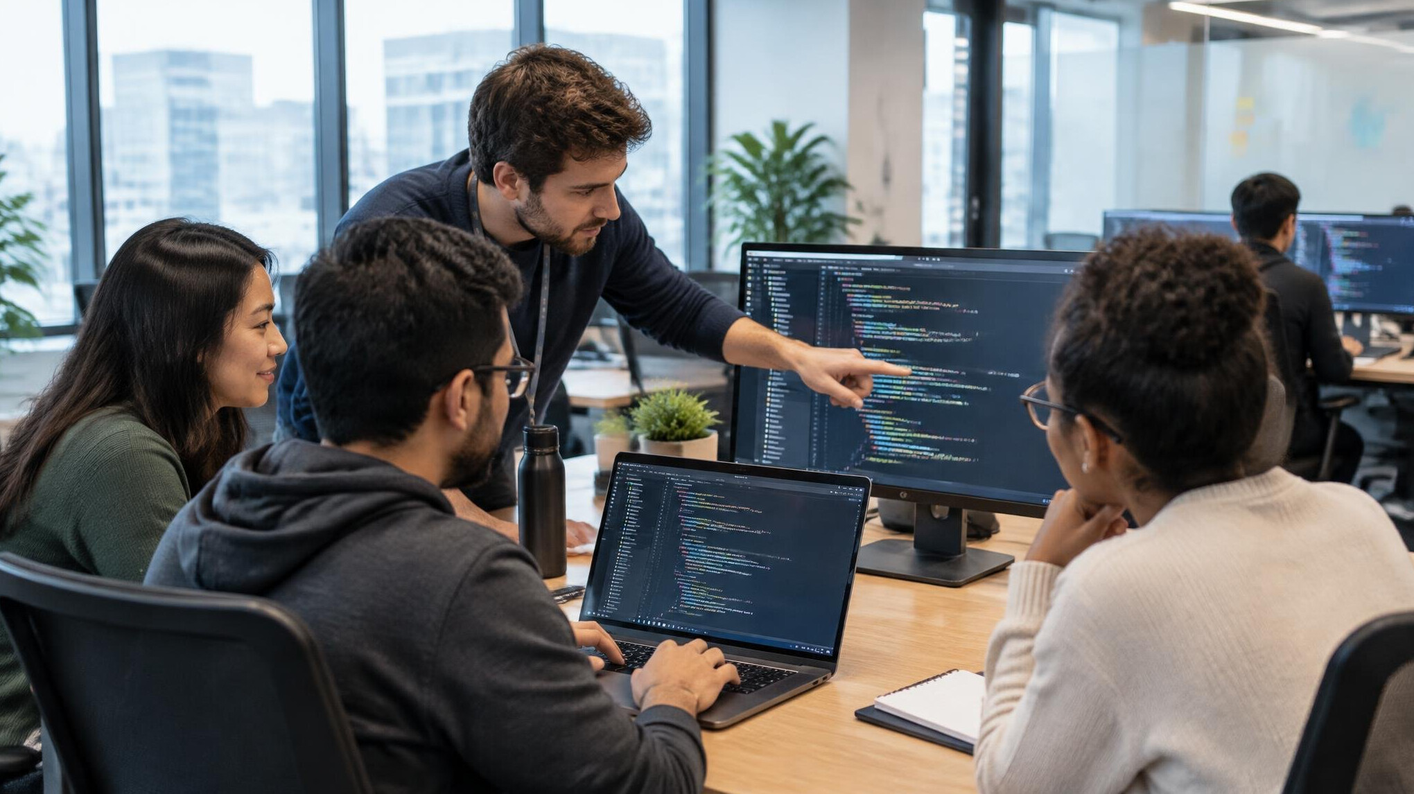 programmers in corporate office