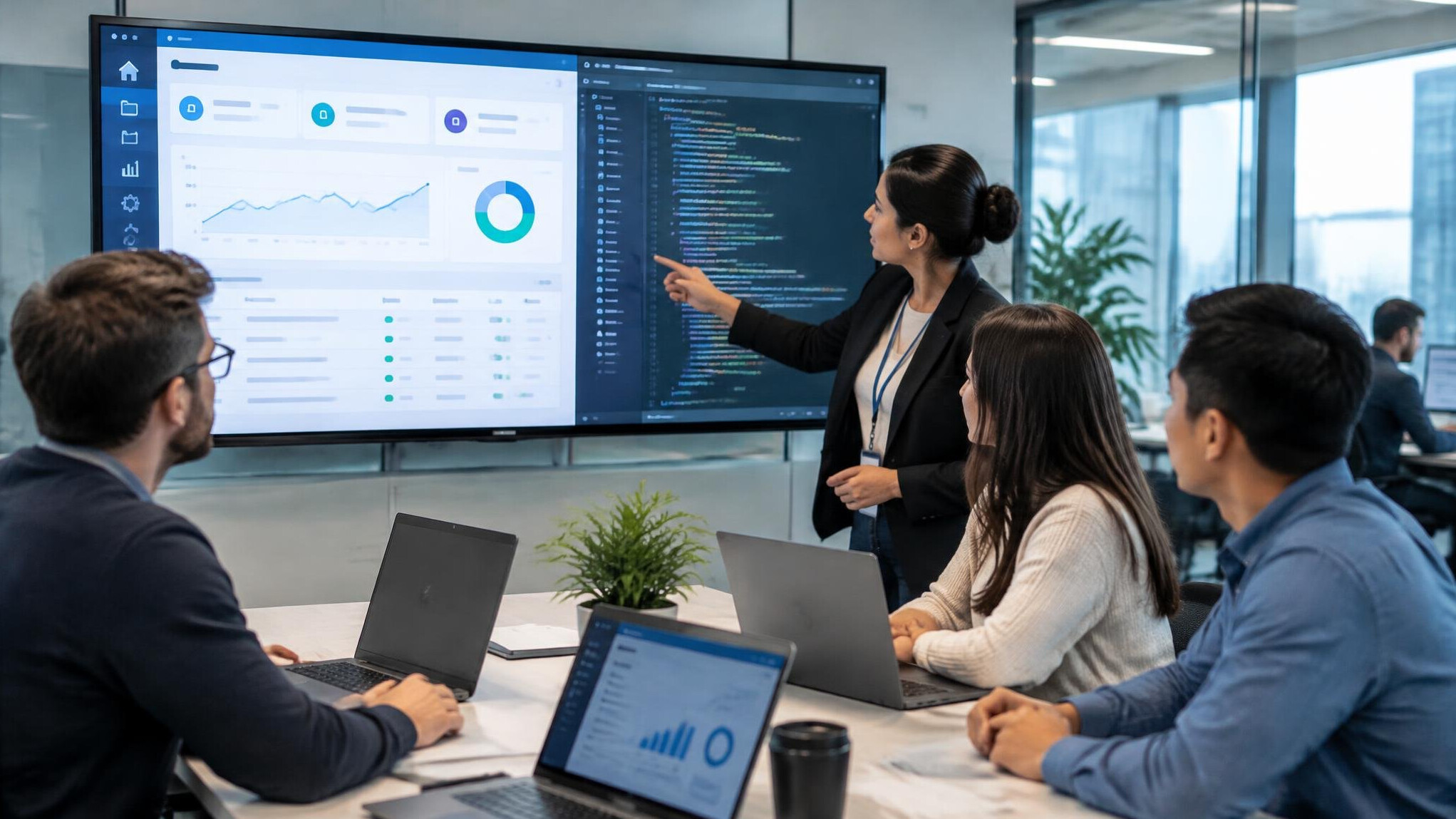corporate software interface